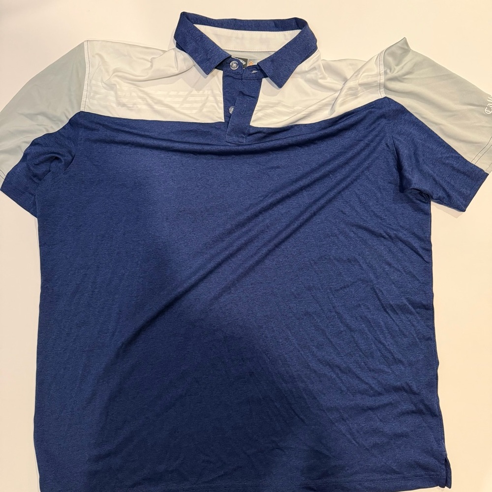 Callaway Navy and Light Gray Golf Polo